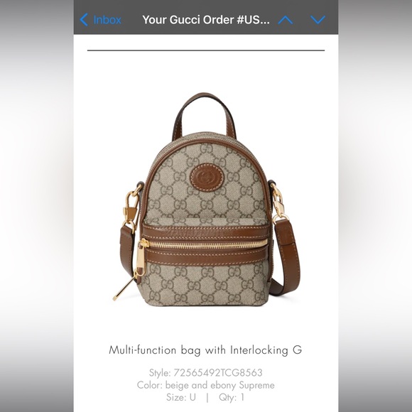 Gucci Multi-function bag with Interlocking G - Picture 7 of 14